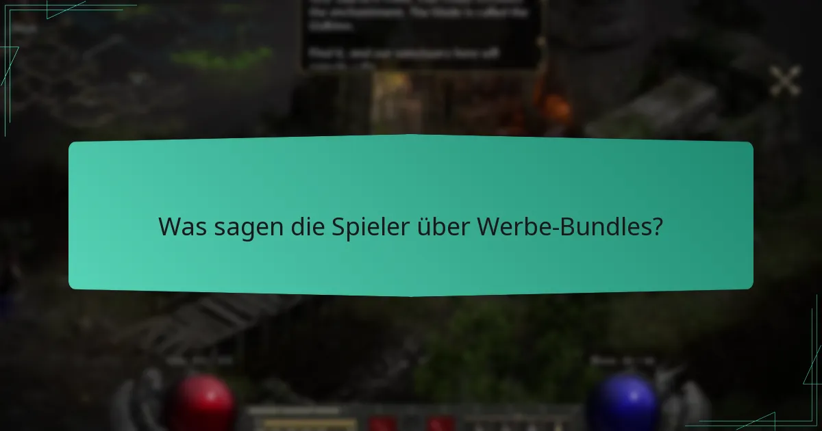 Was sagen die Spieler über Werbe-Bundles?