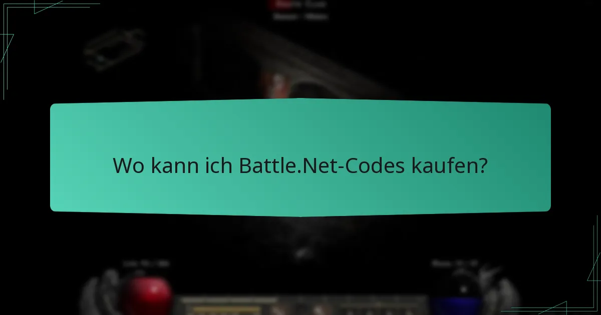 Wo kann ich Battle.Net-Codes kaufen?